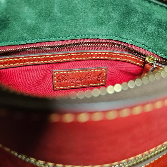 NWT Dooney and Bourke Florentine Allison RED Vachetta Leather Crossbody $278 - Picture 14 of 16